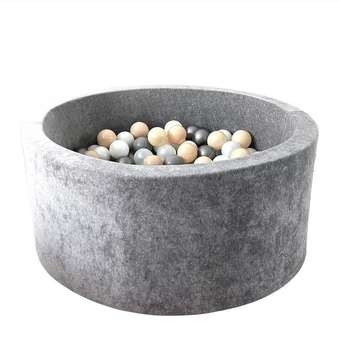 Ballenbak Soft Velvet Grey 90x40cm