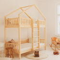 Yara Bunk Bed with Storage Drawer Natural - 90x190cm