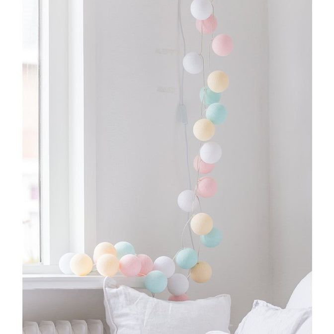 Lichtslinger Pastel 35 Cotton Ballen - Cotton Ball Lights