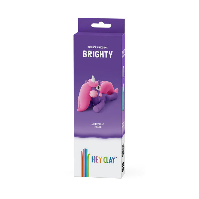 HeyClay - Rainbow Unicorn Brighty 3 stuks