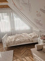 Lit standard Boho avec large barrière - 90x190cm