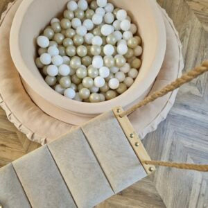 Ballenbak Jersey Coton 90x40cm "Beige" - Mimii