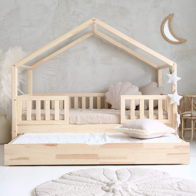 Bedhuisje Yara Duo met bedlade Naturel - 90x190cm