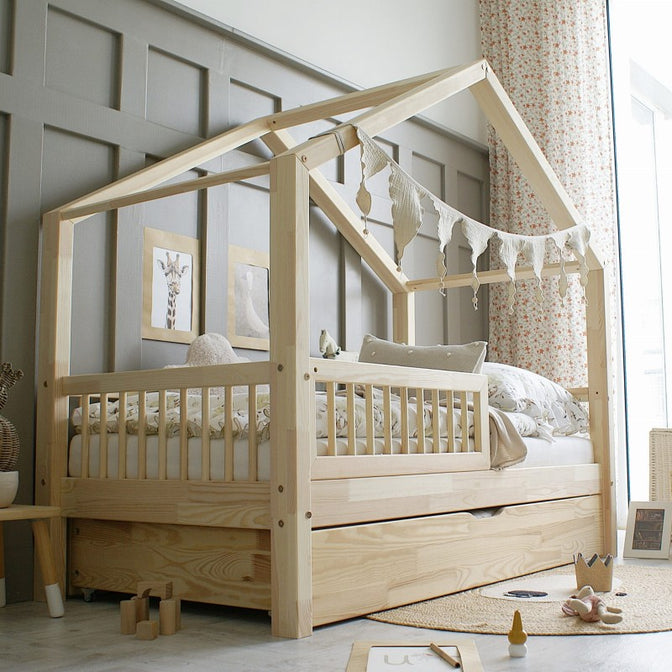 Bedhuisje Suze met bedlade Naturel - 90x190cm