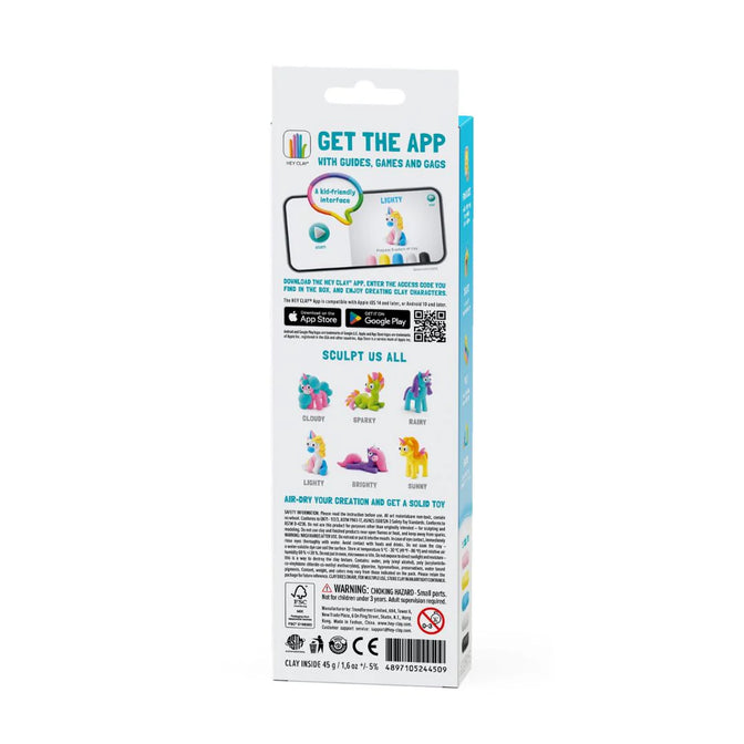 HeyClay - Rainbow Unicorn Lighty 3 stuks