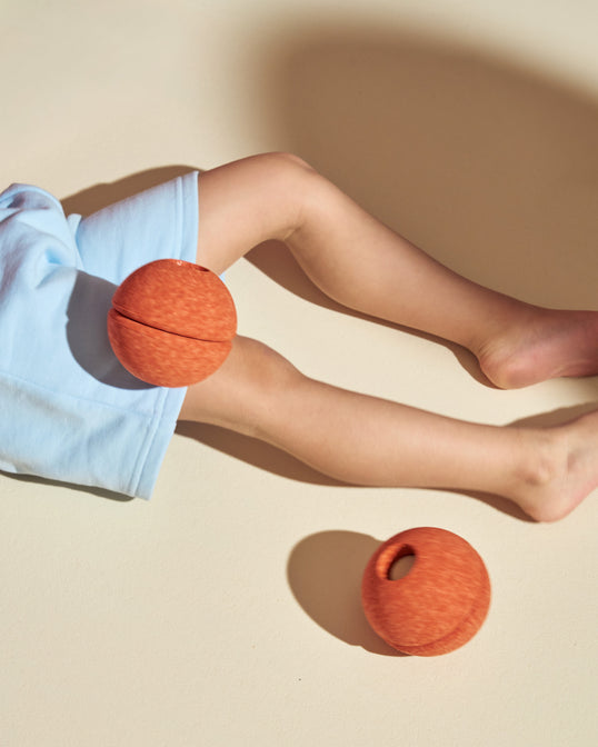 Modu Schuimballen Set van 3 - Burnt Orange / Dusty Green