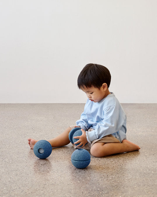 Modu Schuimballen Set van 3 - Deep Blue / Skye Blue
