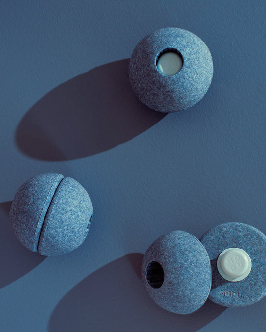 Modu Schuimballen Set van 3 - Deep Blue / Skye Blue