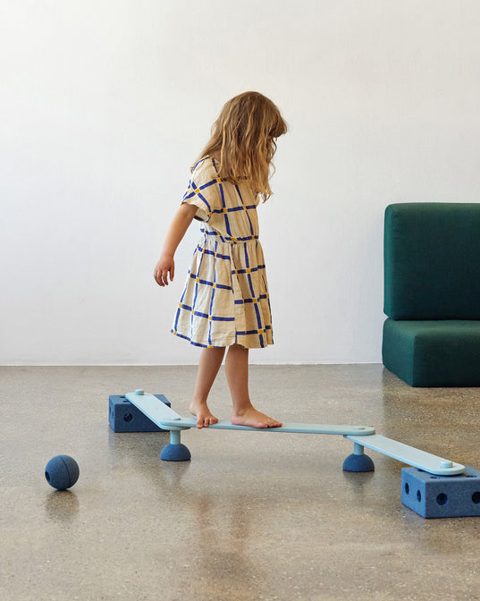 Modu Schuimballen Set van 3 - Deep Blue / Skye Blue