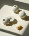Modu Schuimballen Set van 3 - Sand Grey / Honey Yellow