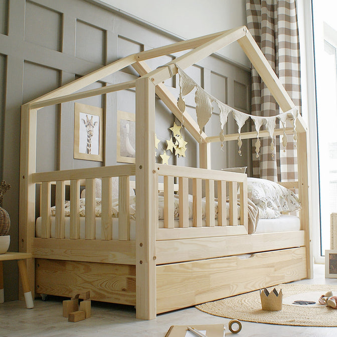 Bedhuisje Yara met bedlade Naturel - 90x190cm