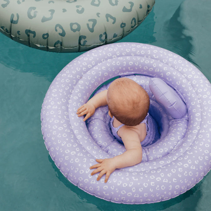 Leopard Lila Baby Float 0-1 jaar