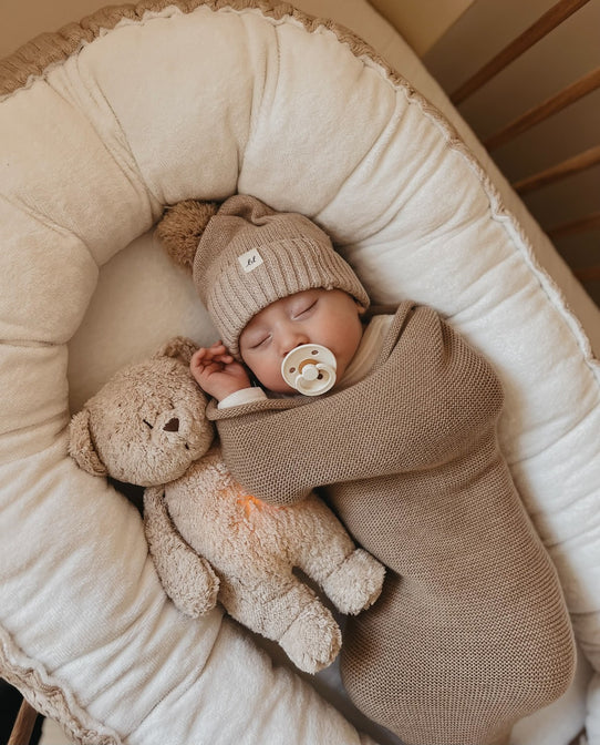 Slaapknuffel Humming Bear Sand Natur - Moonie