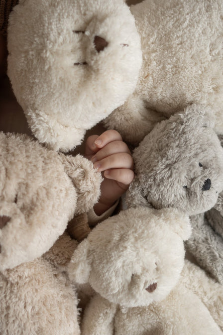 Slaapknuffel Humming Bear Gray Natur - Moonie