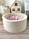 Ballenbak Soft Velvet Ecru 90x40cm