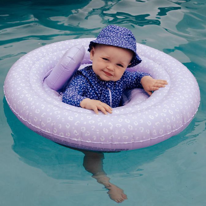 Leopard Lila Baby Float 0-1 jaar