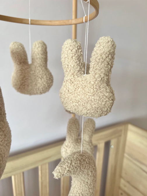 Mobile Boucle Lapin &amp; Lune