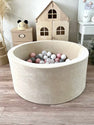 Ballenbak Soft Velvet Ecru 90x40cm