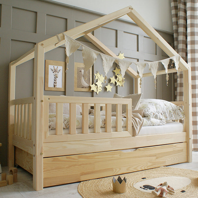 Bedhuisje Yara met bedlade Naturel - 90x190cm