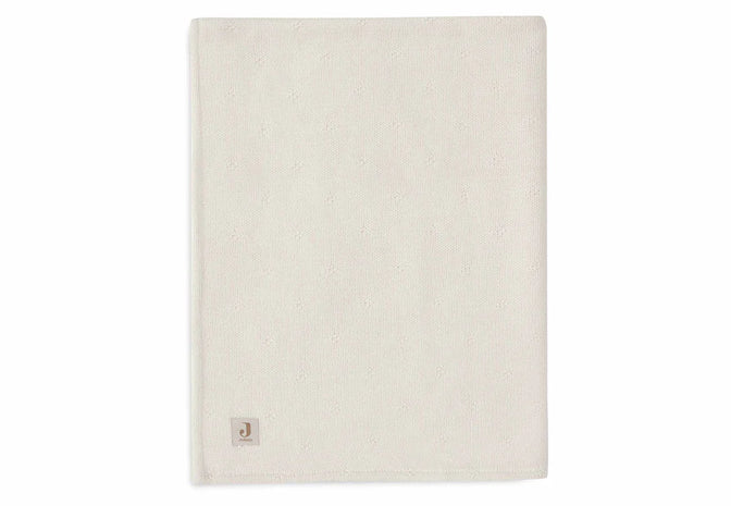 Deken Wieg "Cosy Knit Ivory / Fleece "- JOLLEIN