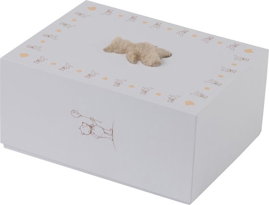 J-line - Tapijt Beer Polyester Beige - 103x82x1.5cm
