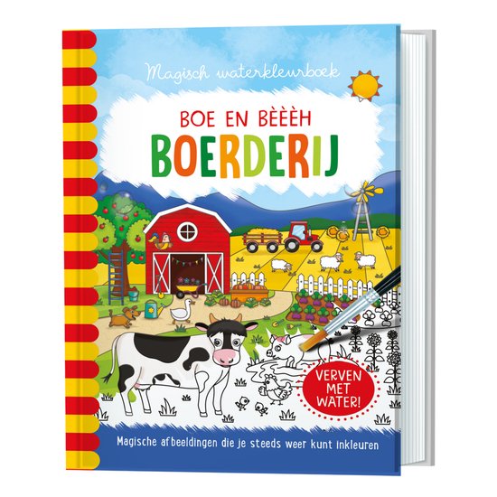 Magisch Waterkleurboek "Boerderij"