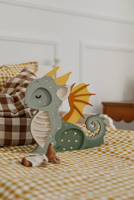 Baby Dragon Lamp Hunter Green Nachtlamp