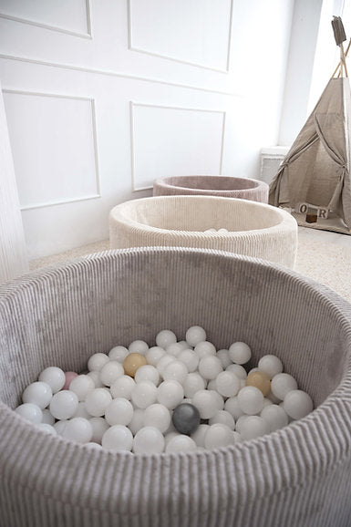 Piscine à balles Teddy Gris 90x40cm