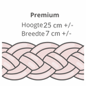 Gevlochten bedbumper Premium - Lulumi
