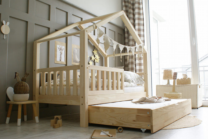 Bedhuisje Yara met bedlade Naturel - 90x190cm