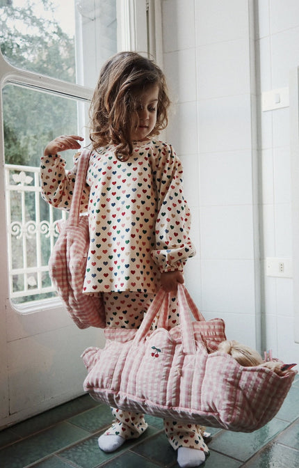 Poppen Draagmand Powder pink