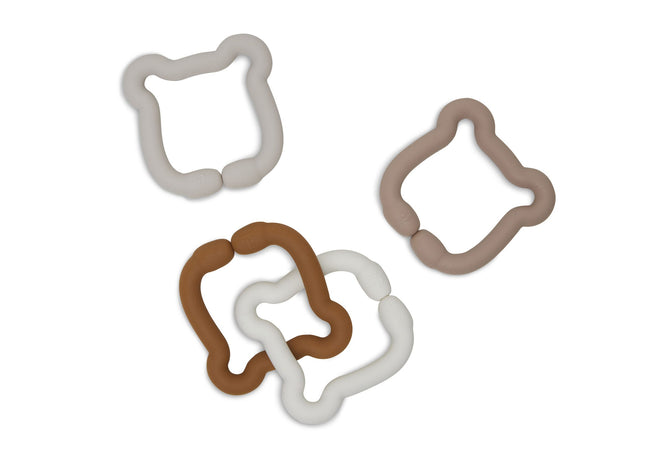 Speelgoed Ringen Siliconen 20x7x1cm Teddy Bear - Jollein