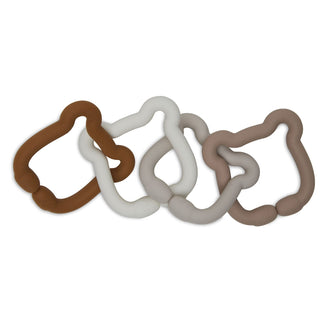 Speelgoed Ringen Siliconen 20x7x1cm Teddy Bear - Jollein
