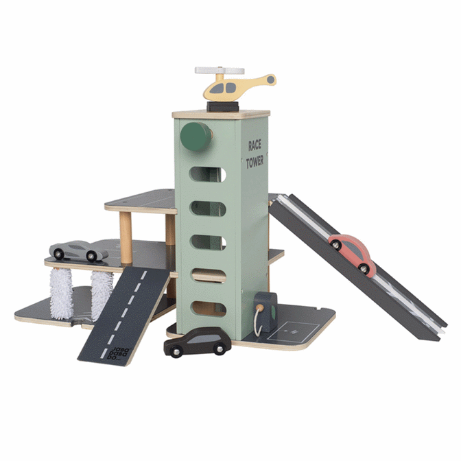 Food truck en bois avec accessoires
