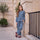Your Wishes - Rib Denim Ruﬄe Blouse