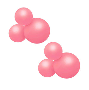 Guirlande de 3 ballons réutilisables roses, lot de 2 - Balloony