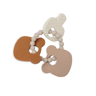 Anneau de dentition en silicone 15 x 11 x 1 cm Ours en peluche - Jollein