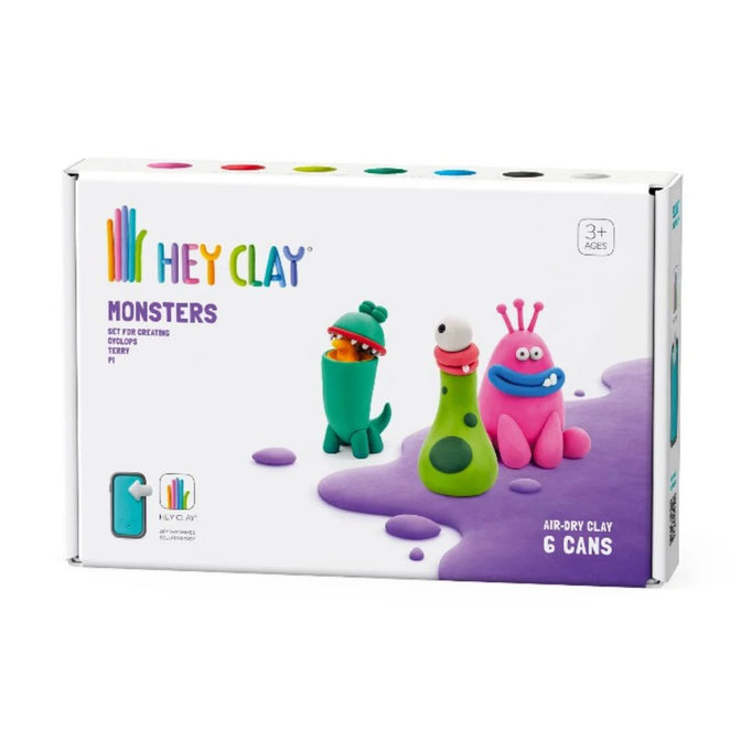 HeyClay - Monsters Cyclops, Terry, Pi 6 stuks