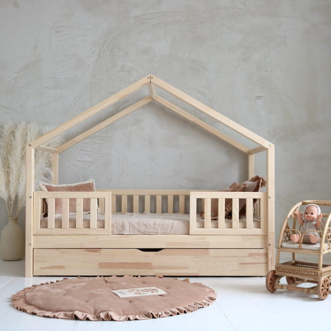 Bedhuisje Yara Duo met bedlade Naturel - 90x190cm