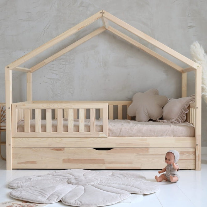 Bedhuisje Yara met bedlade Naturel - 90x190cm