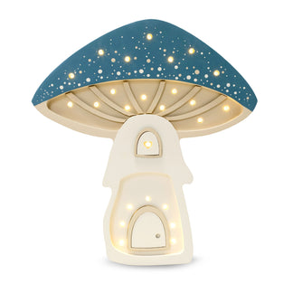 Paddestoel Starry Night Blue Nachtlamp