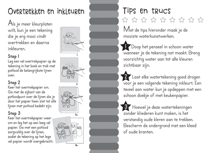 Magisch Waterkleurboek "Kerstmis"