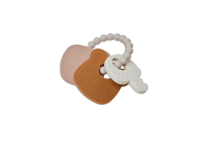 Bijtring Siliconen 15x11x1cm Teddy Bear - Jollein