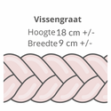 Gevlochten bedbumper Vissengraat - Lulumi