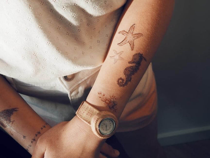 Tatouages ​​pour enfants Flamant rose - Mme Ertha