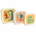 Lunch & snack box set upside down animals - Petit Monkey