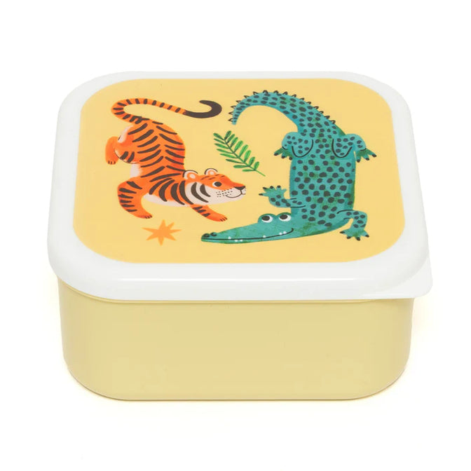 Lunch & snack box set upside down animals - Petit Monkey