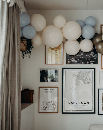 Herbruikbare Ballonslinger van 3 Créme set van 2 - Balloony