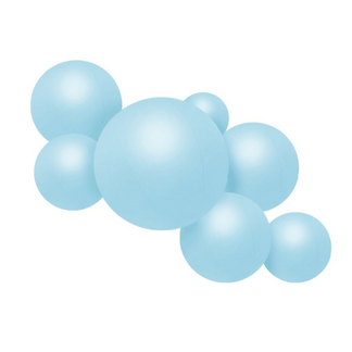 Herbruikbare Ballonslinger van 7 Pastel Blauw - Balloony