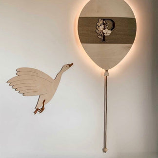 Applique ballon avec lettre